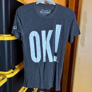Rodger’s & Hammerstein Oklahoma OK! Gray Graphic T-Shirt Size Small